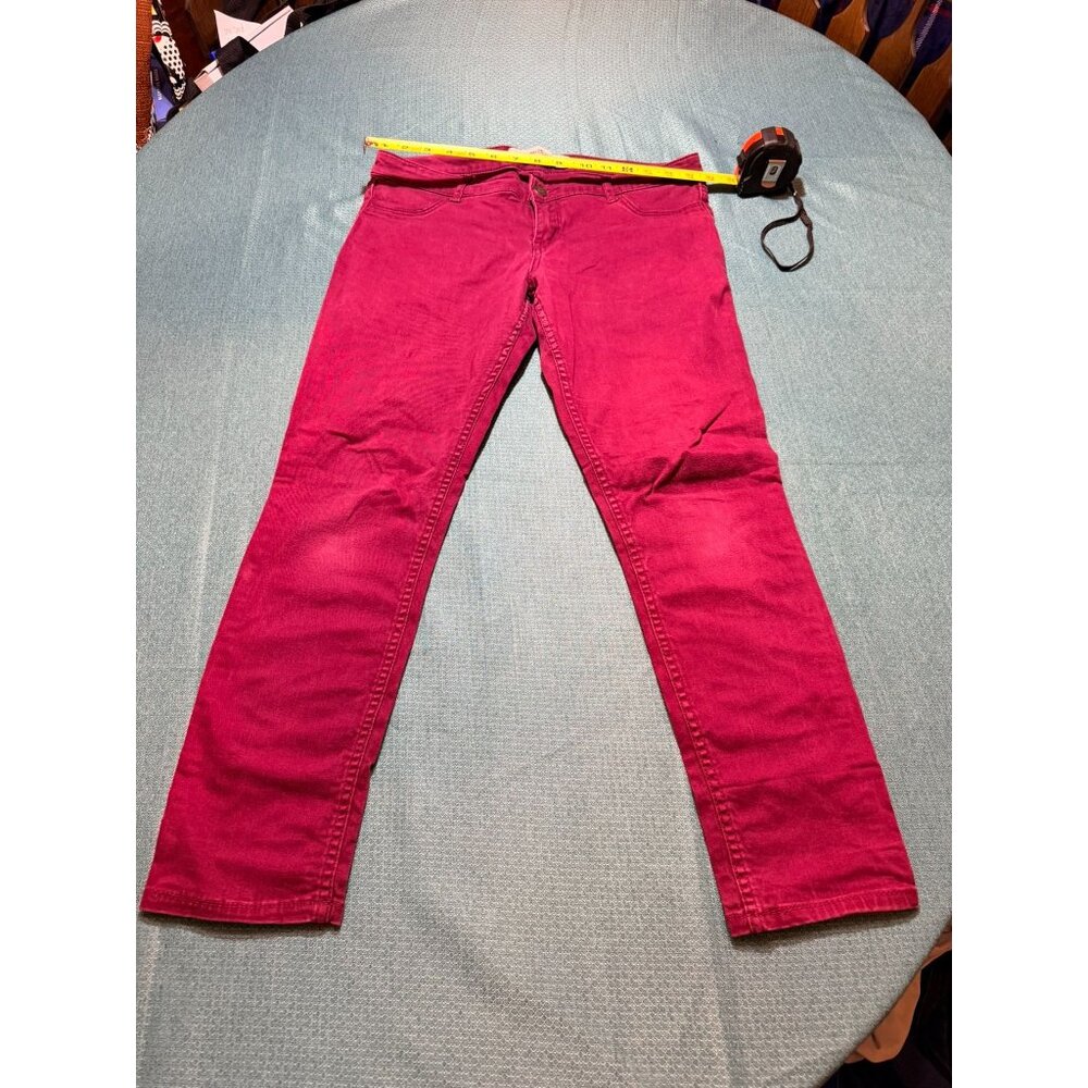 Hollister Womens Red Skinny Jeans Size 27 Stretch Denim Casual Wear